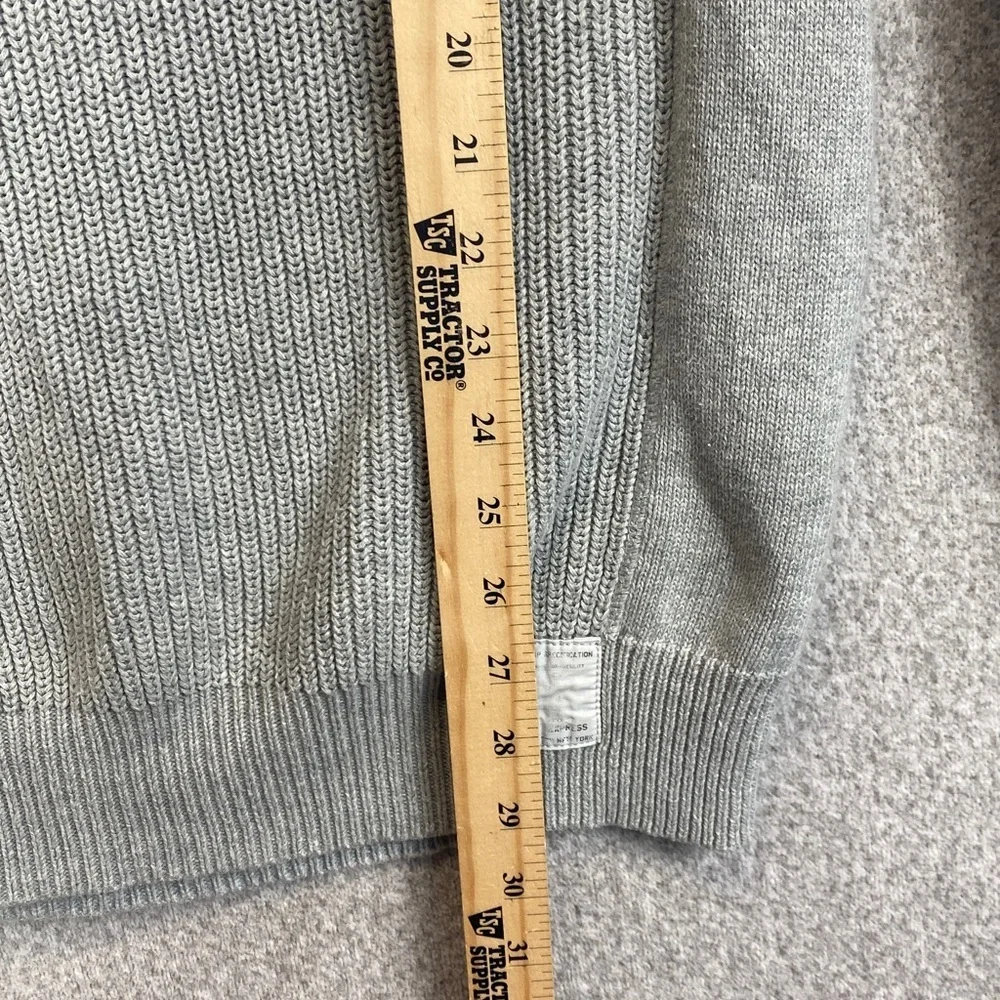Express cotton hoodie sweater L mens gray fisherman nautical grunge retro
